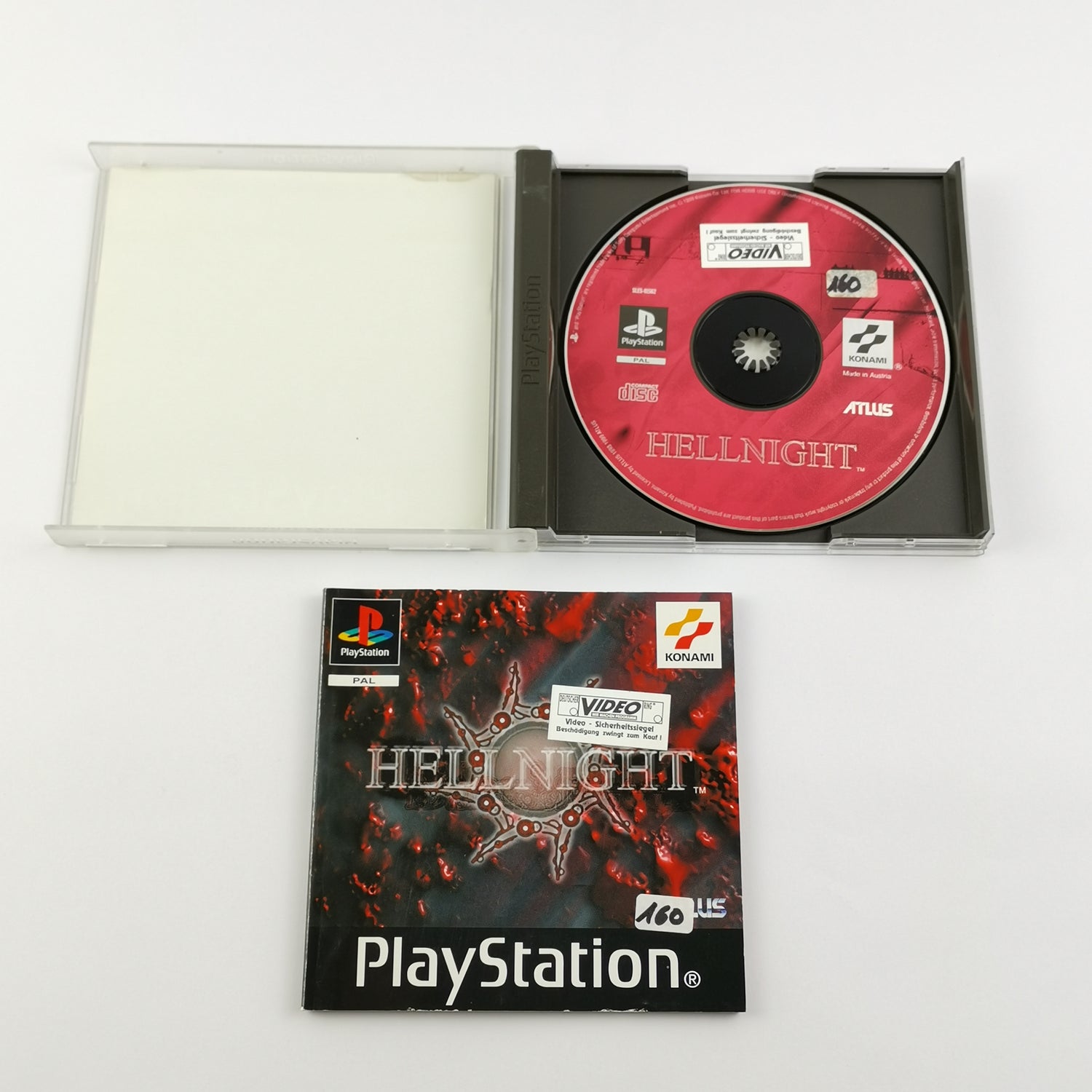 Sony Playstation 1 Game: Hellnight - Original Packaging & Instructions | PAL PS1 PSX Konami