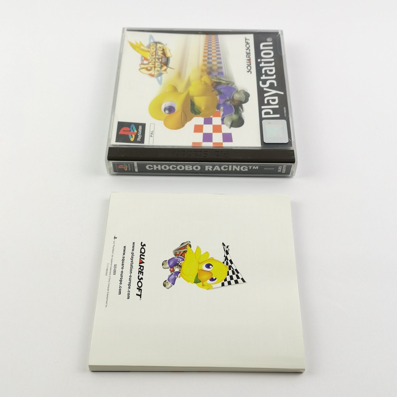 Sony Playstation 1 game: Chocobo Racing - original packaging & instructions PAL Squaresoft PS1