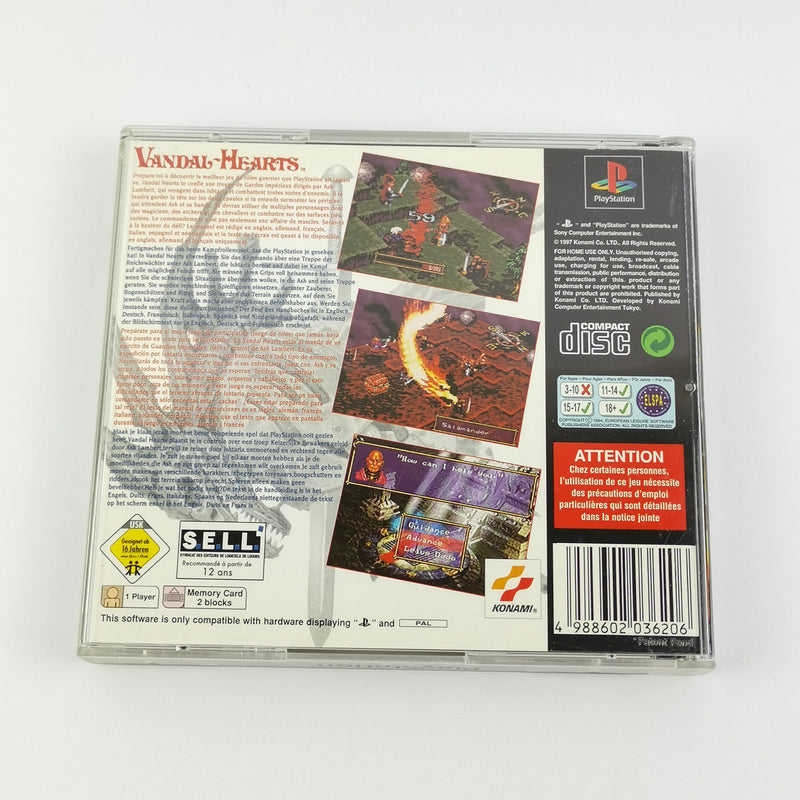 Sony Playstation 1 Spiel : Vandal Hearts - OVP & Anleitung | PS1 PSX PAL Disc