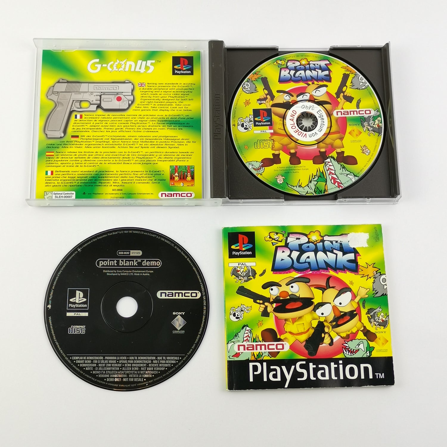 Sony Playstation 1 Spiel : Point Blank + Demo OVP & Anleitung | PS1 PSX PAL Disc