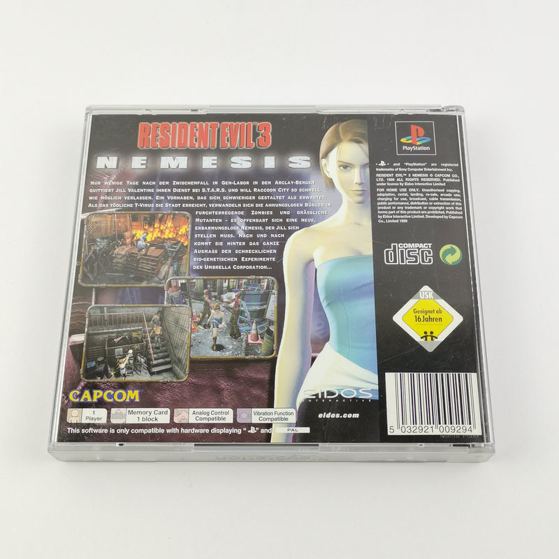 Sony Playstation 1 Spiel : Resident Evil 3 Nemesis - OVP & Anleitung PAL PS1 PSX