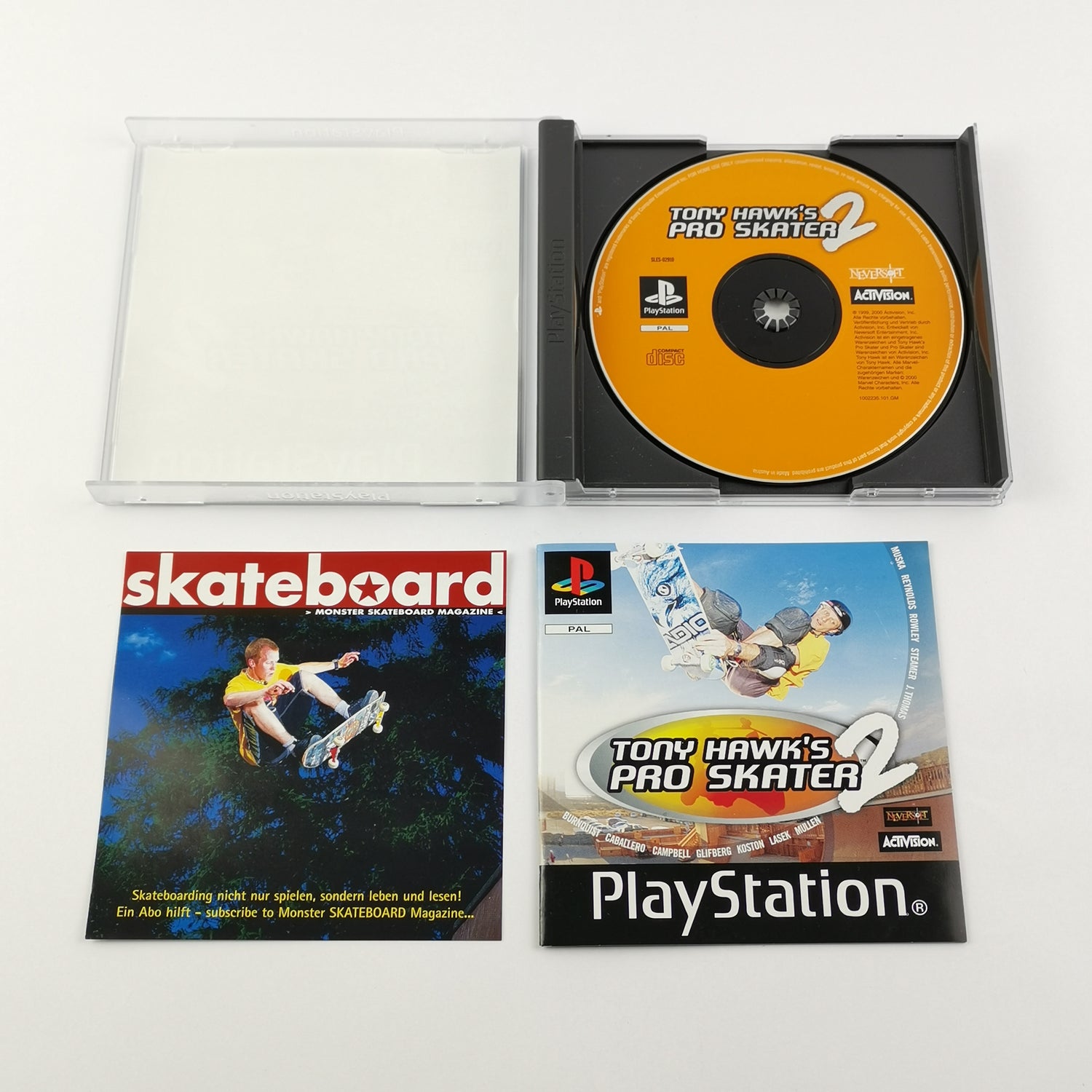 Sony Playstation 1 Spiel : Tony Hawk´s Pro Skater 2 - OVP & Anleitung PAL PS1