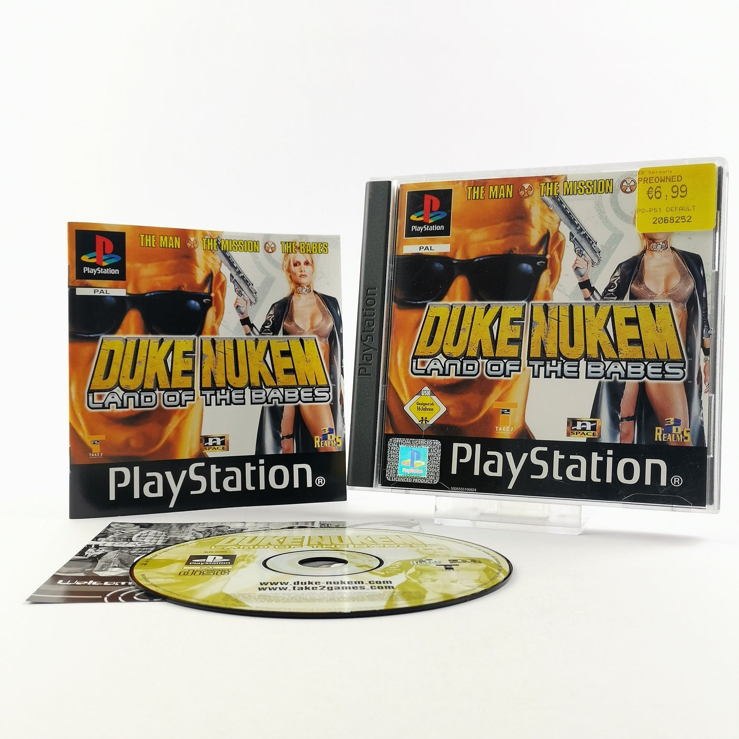 Sony Playstation 1 Spiel : Duke Nukem Land of the Babes OVP & Anleitung PAL PS1