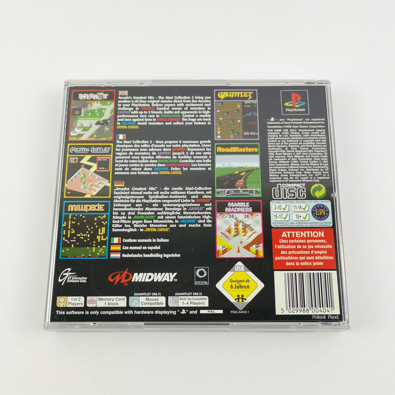 Sony Playstation 1 game: Midway Presents Arcade greatest hits - original packaging instructions