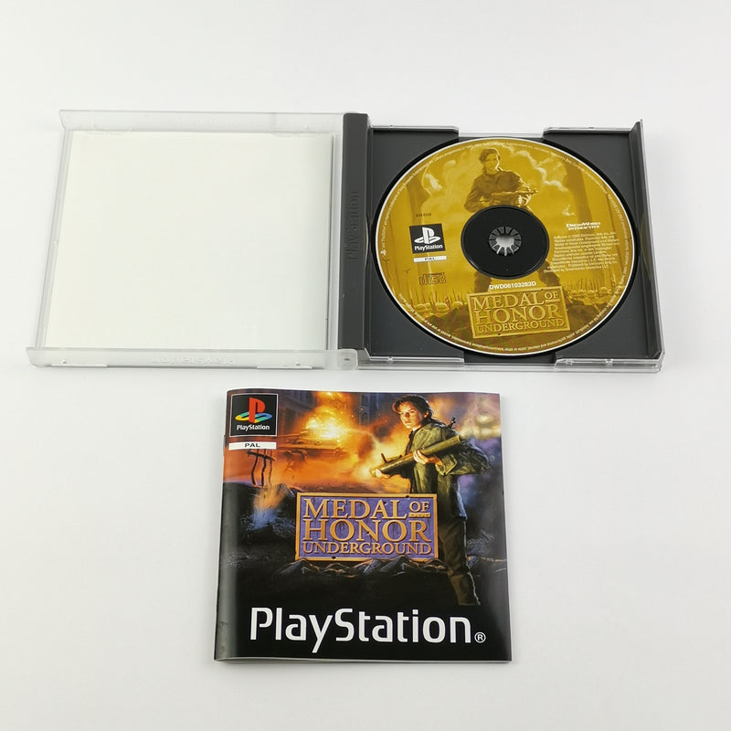 Sony Playstation 1 Spiel : Medal of Honor Underground - OVP & Anleitung PAL PS1