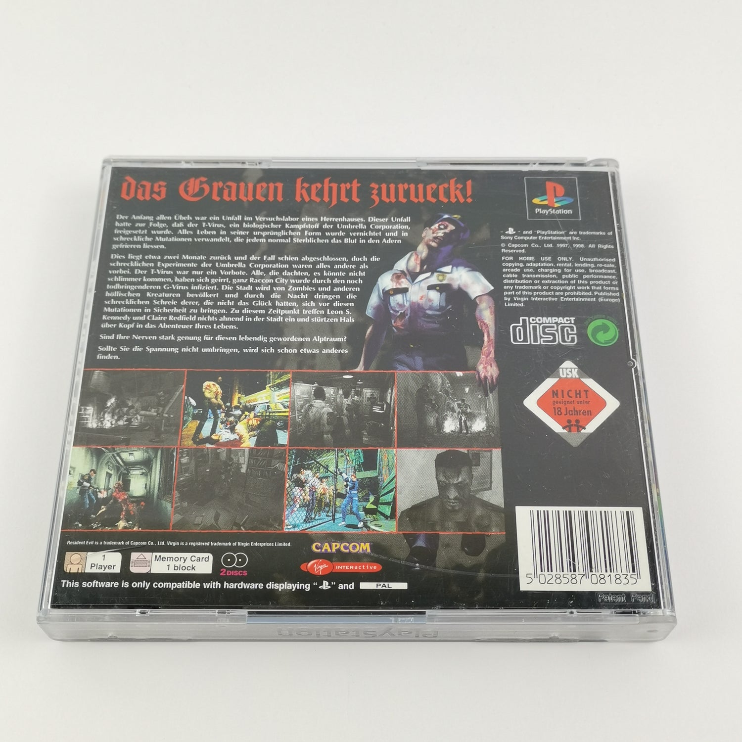 Sony Playstation 1 Spiel : Resident Evil 2 - OVP & Anleitung PAL | PS1 PSX Disc