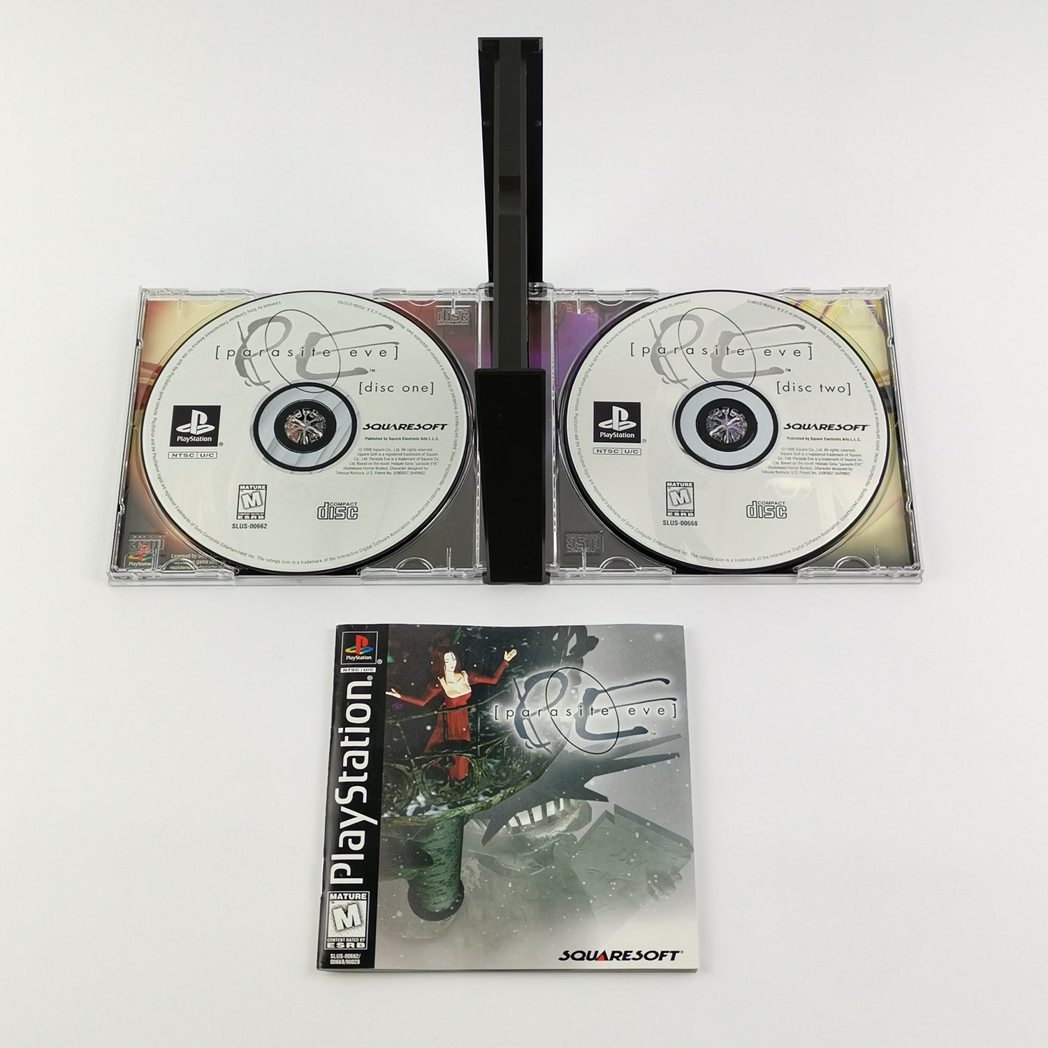 Sony Playstation 1 Spiel : Parasite Eve - OVP Anleitung USA | PS1 PSX Squaresoft