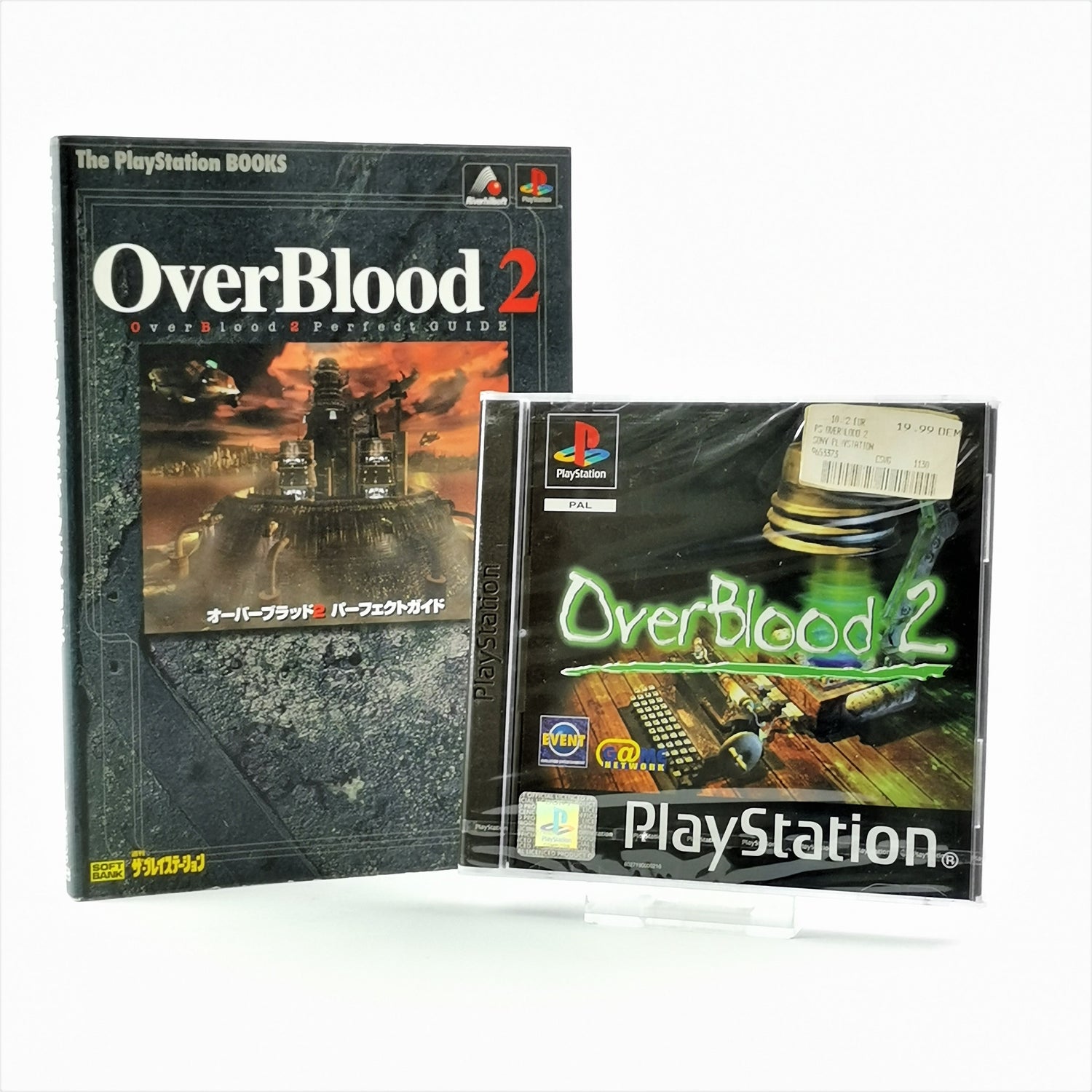 Sony Playstation 1 Spiel : OverBlood 2 + Perfect Guide Japan - NEW SEALED PS1