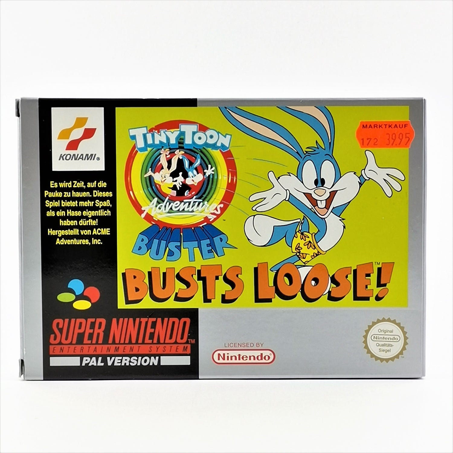 Super Nintendo Spiel : Tiny Toon Adventures - OVP & Anleitung | SNES PAL NOE-1