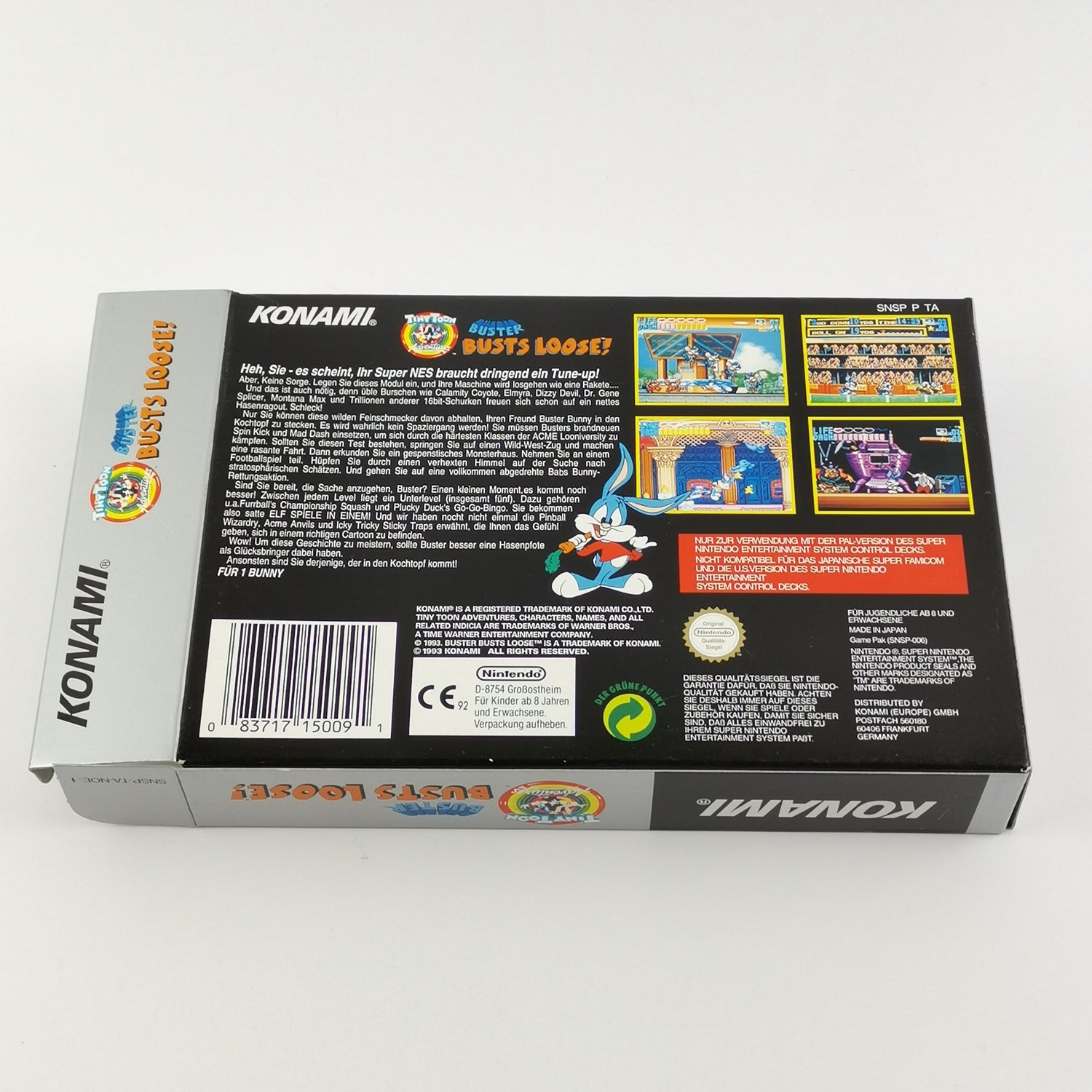 Super Nintendo Spiel : Tiny Toon Adventures - OVP & Anleitung | SNES PAL NOE-1