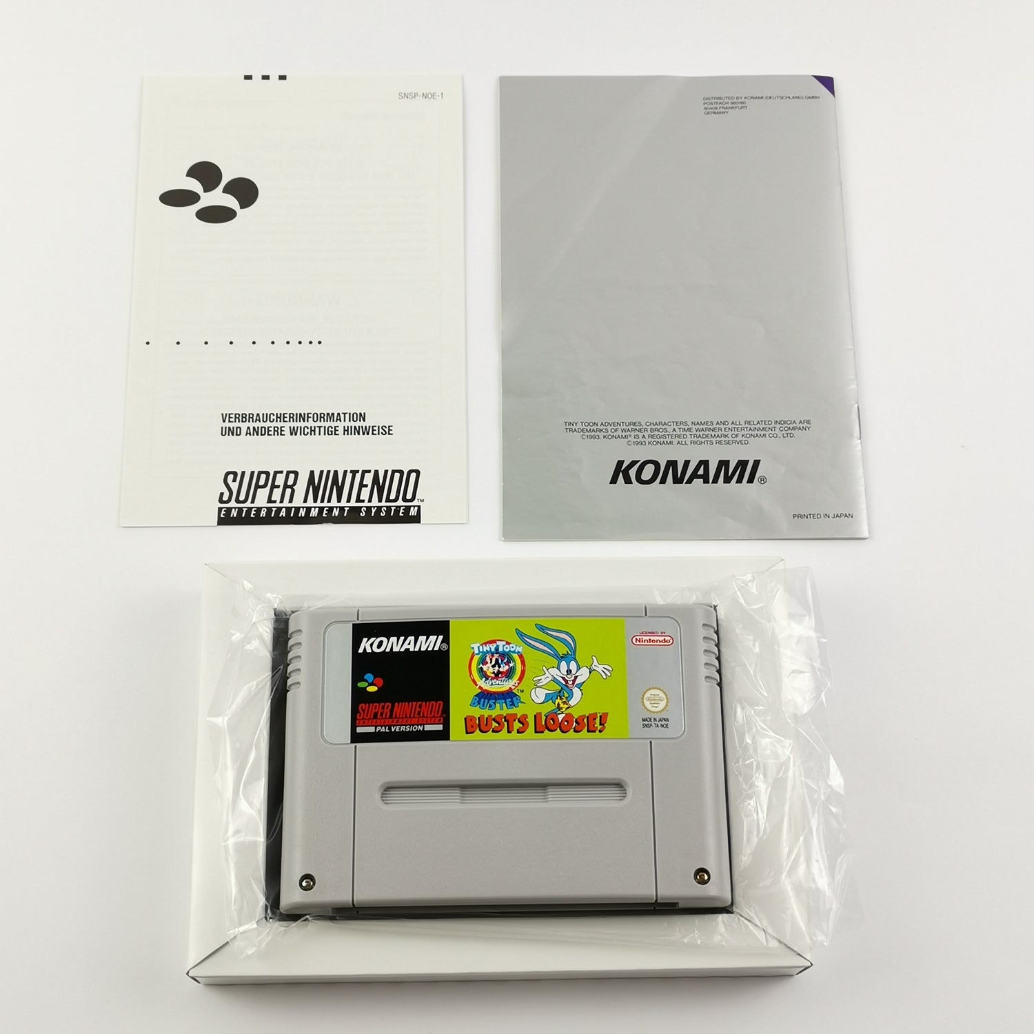 Super Nintendo Spiel : Tiny Toon Adventures - OVP & Anleitung | SNES PAL NOE-1