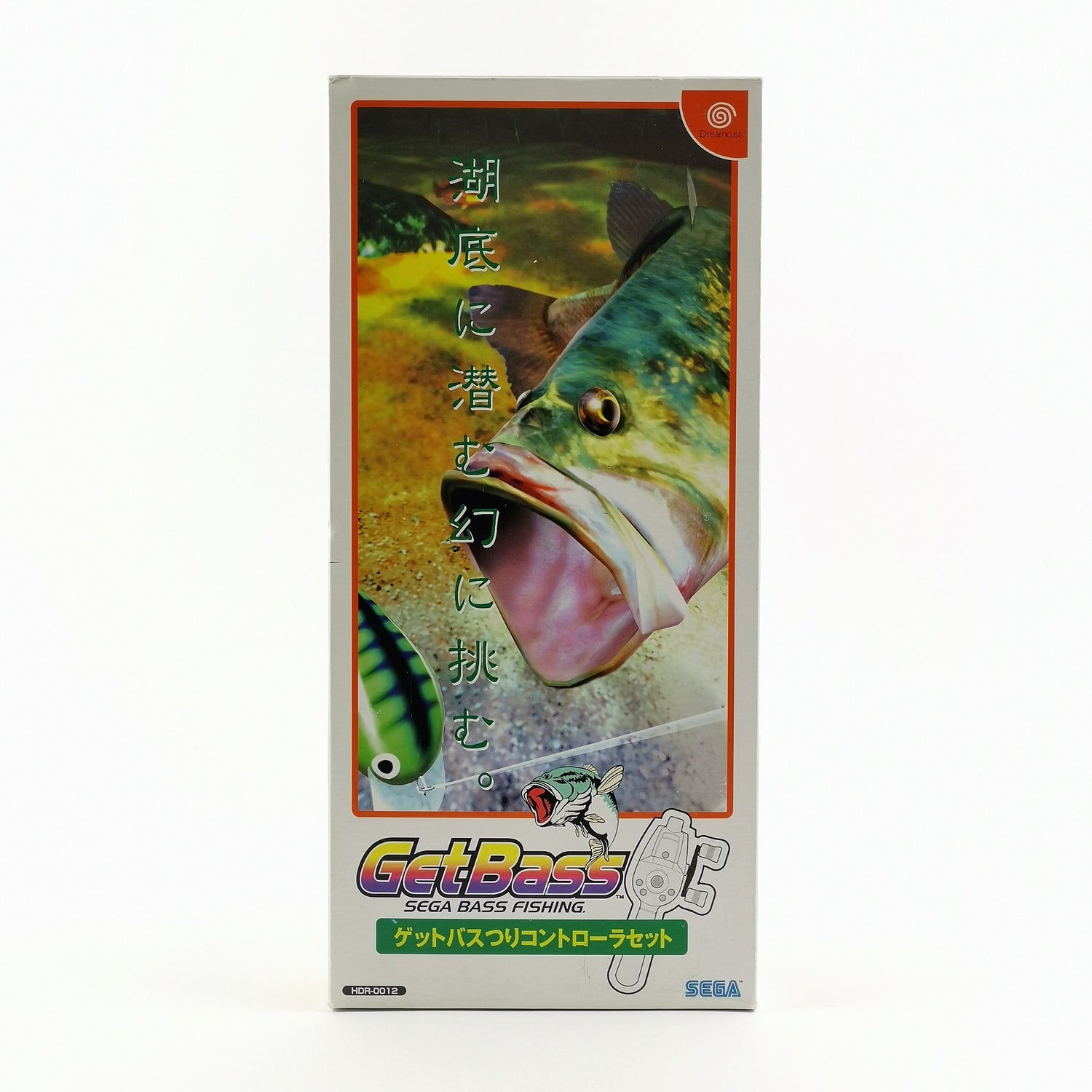 Sega Dreamcast Game: Get Bass Sega Bass Fishing Pak with Fishing Rod - Original Packaging Instructions