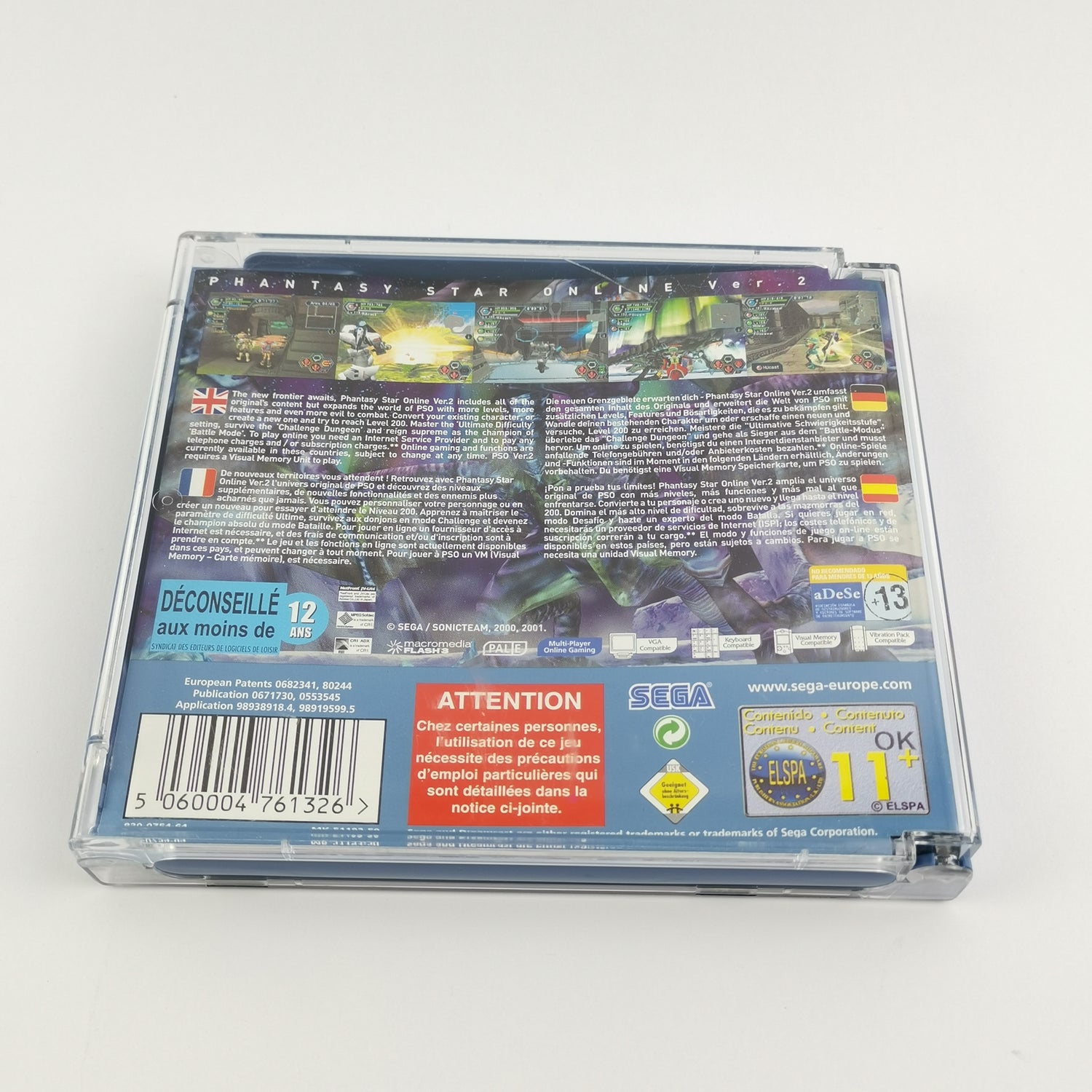 Sega Dreamcast Spiel : Phantasy Star Online Ver.2 + Dream Key 3.0 OVP Anleitung