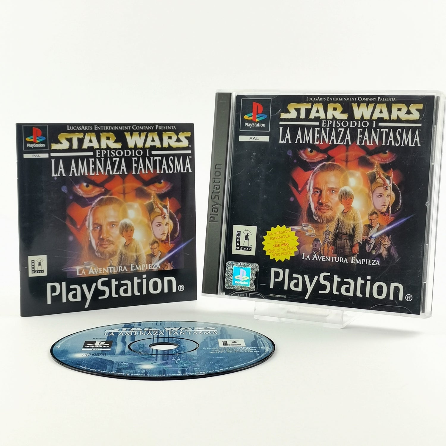 Sony Playstation 1 Spiel : Star Wars Episodio I La Amenaza Fantasma - OVP PAL ES