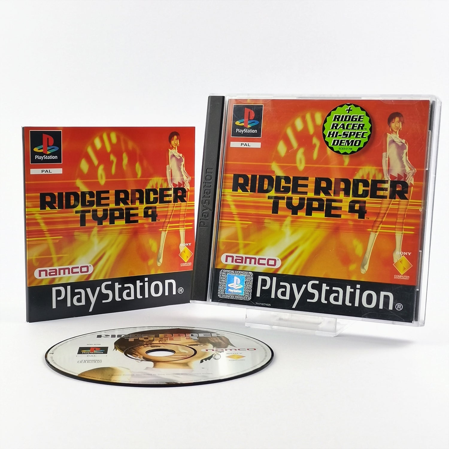 Sony Playstation 1 Game: Ridge Racer Type 4 - OVP & Instructions PAL ES | PS1 PSX