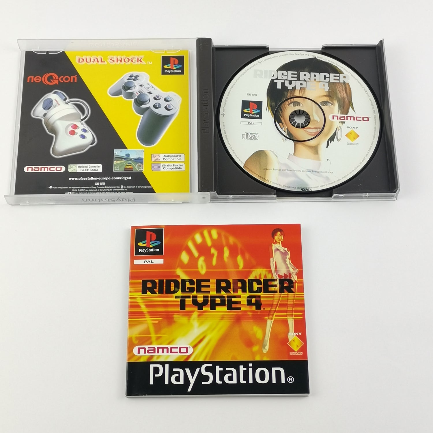 Sony Playstation 1 Spiel : Ridge Racer Type 4 - OVP & Anleitung PAL ES | PS1 PSX
