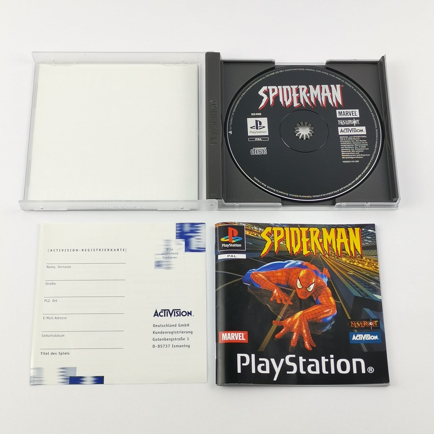 Sony Playstation 1 Spiel : Spider-Man - OVP & Anleitung dt. PAL | PS1 PSX Marvel