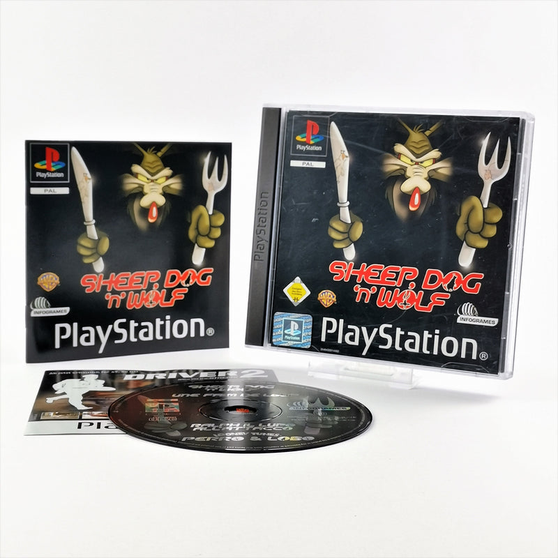 Sony Playstation 1 Spiel : Sheep Dog N Wolf - OVP & Anleitung PAL | PS1 PSX