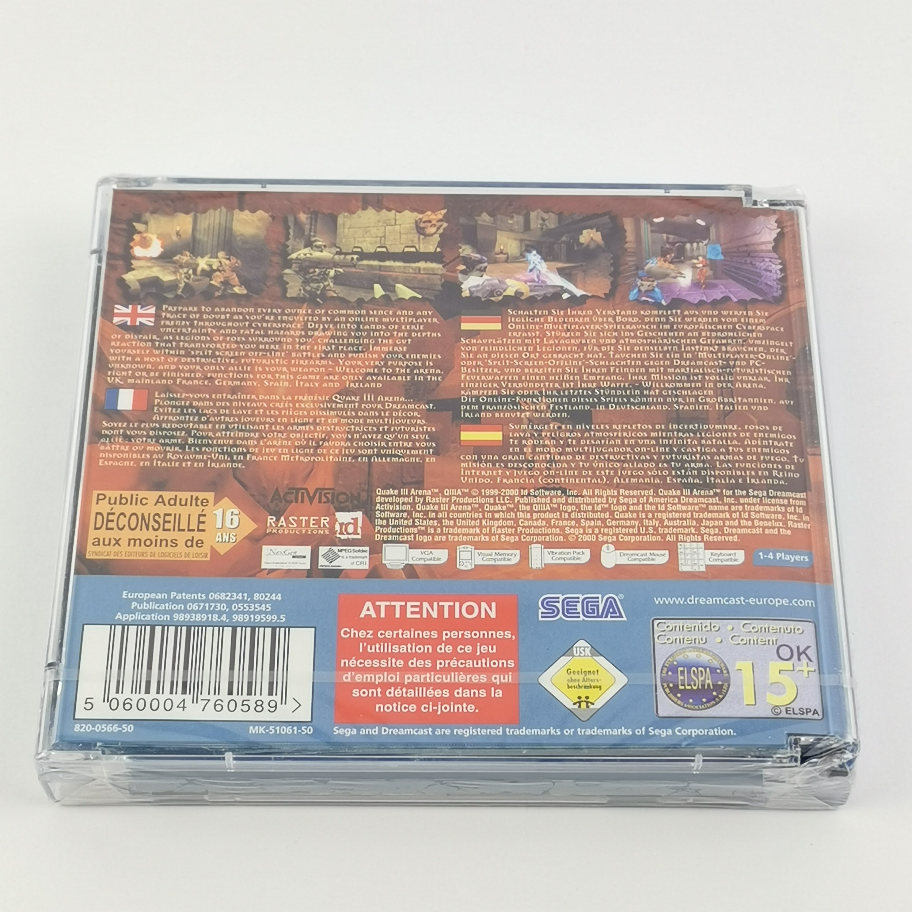 Sega Dreamcast Spiel : Quake III 3 Arena - OVP NEU NEW SEALED | DC Disc PAL
