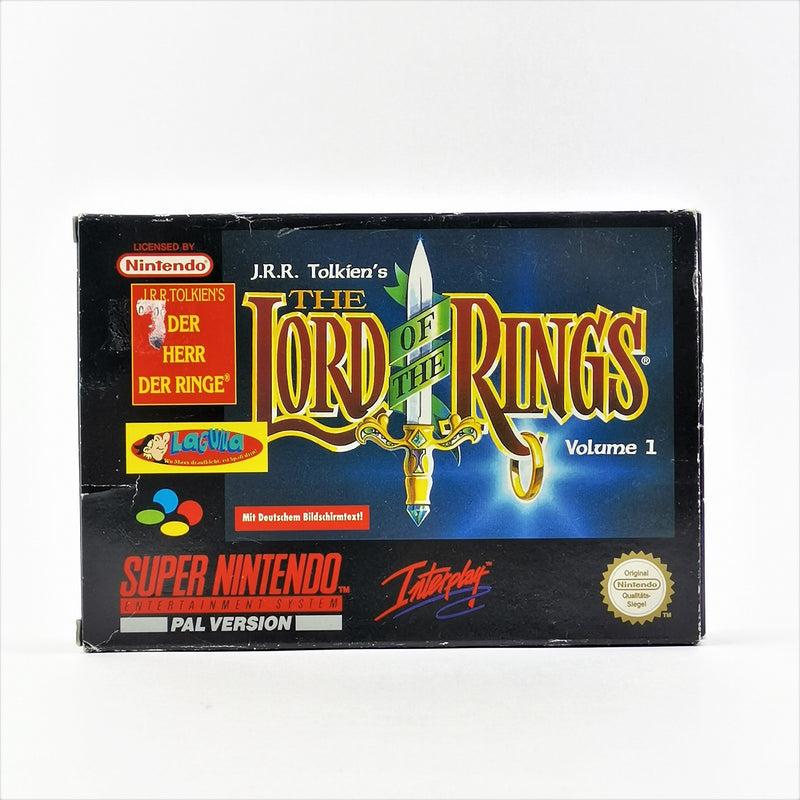 Super Nintendo Spiel : The Lord of The Rings Volume 1 - OVP Anleitung PAL SNES