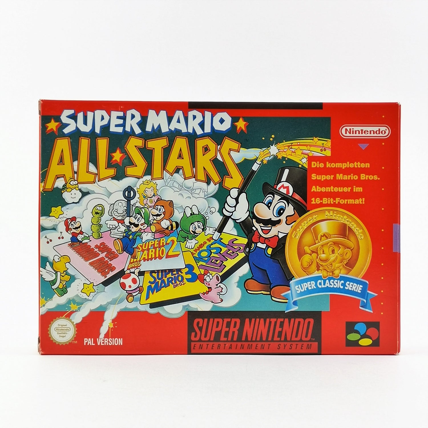 Super Nintendo Spiel : Super Mario All Stars - OVP Anleitung deutsche PAL SNES
