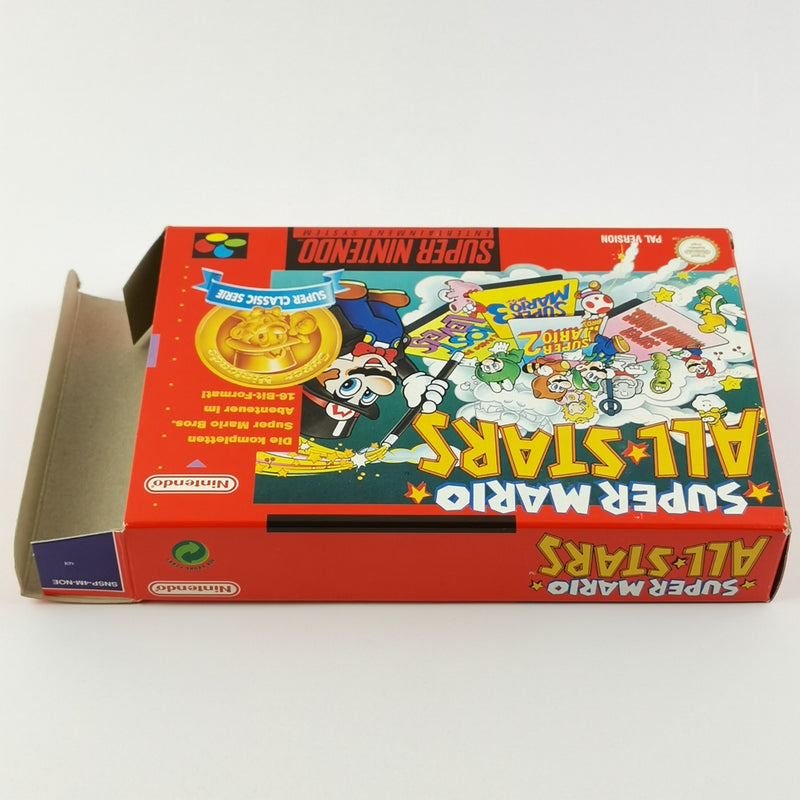 Super Nintendo Spiel : Super Mario All Stars - OVP Anleitung deutsche PAL SNES