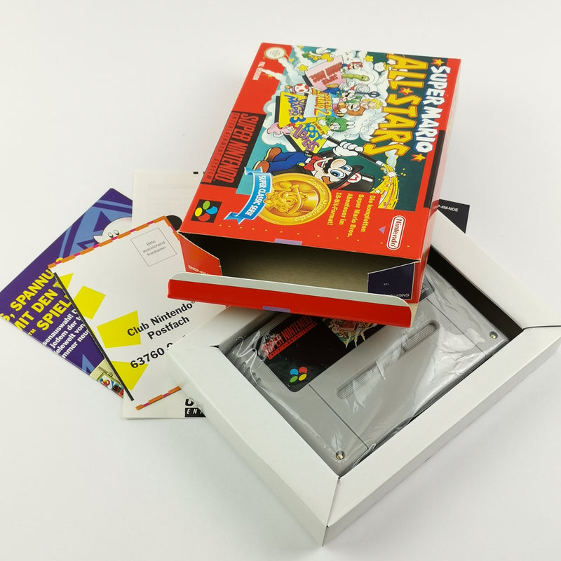 Super Nintendo Spiel : Super Mario All Stars - OVP Anleitung deutsche PAL SNES