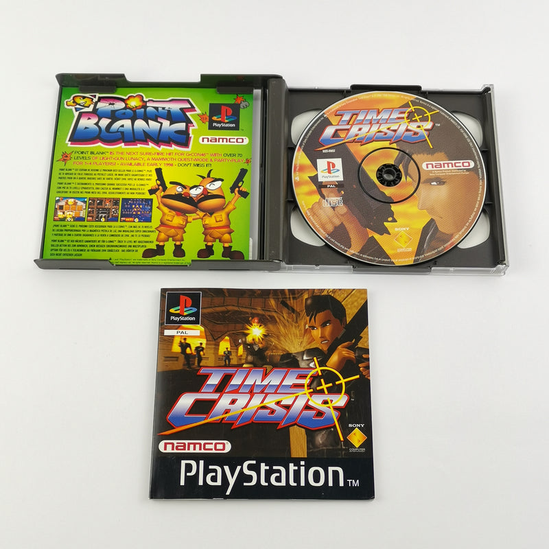 Sony Playstation 1 Game: Time Crisis + Namco Gun Arcade Lightgun | PAL PS1 PSX