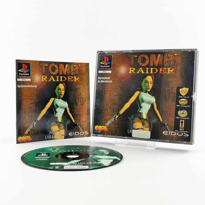 Sony Playstation 1 Spiel : Tomb Raider - OVP & Anleitung PAL | PS1 PSX Disc