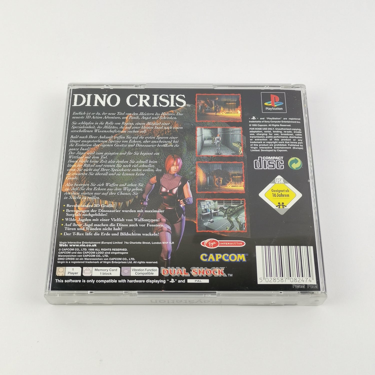 Sony Playstation 1 Spiel : Dino Crisis - OVP & Anleitung PAL | PS1 PSX Disc