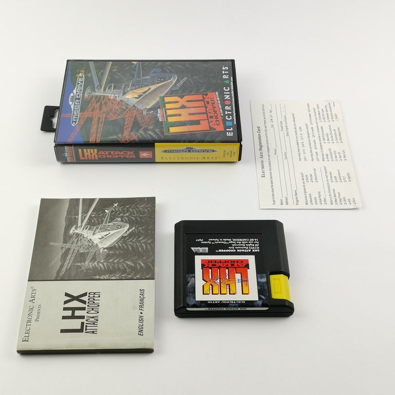 Sega Mega Drive Spiel : LHX Attack Chopper - OVP & Anleitung PAL 16BIT Cartridge