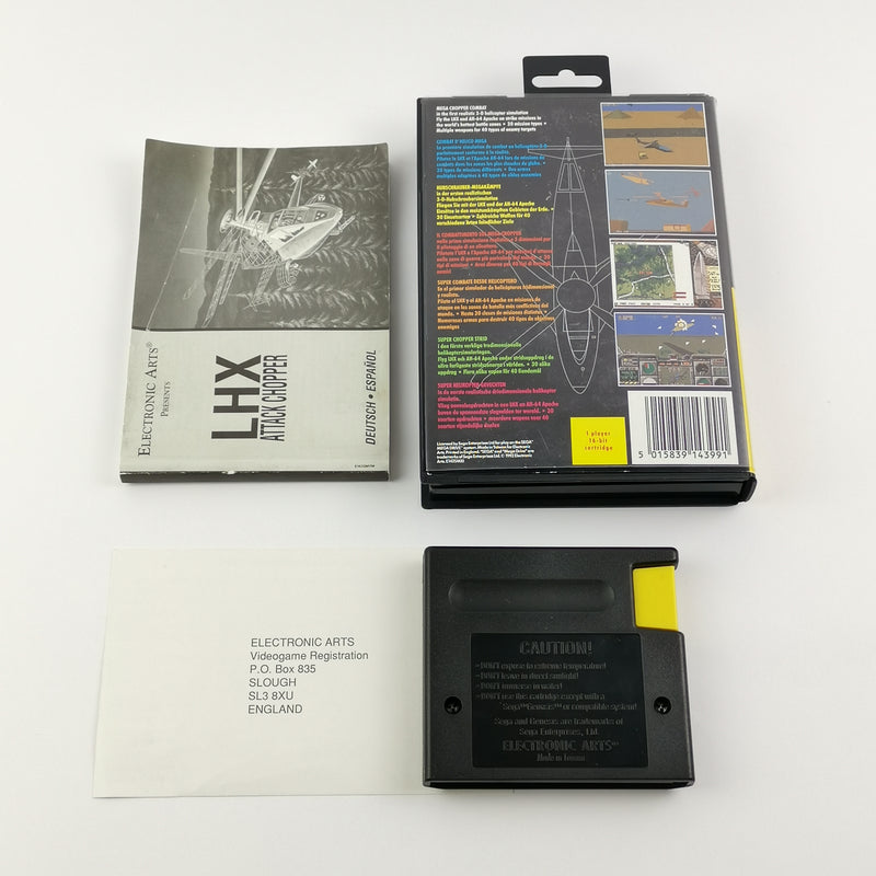 Sega Mega Drive Spiel : LHX Attack Chopper - OVP & Anleitung PAL 16BIT Cartridge