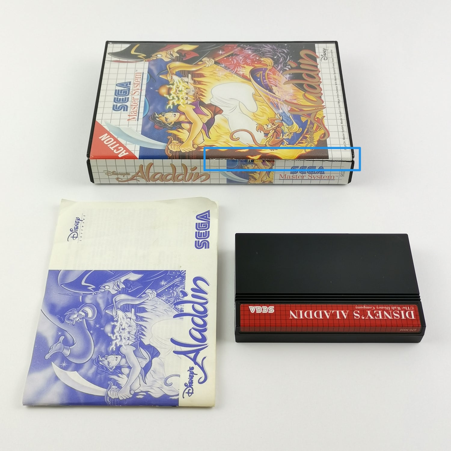 Sega Master System Spiel : Disneys Aladdin - OVP & Anleitung PAL | MS Cartridge