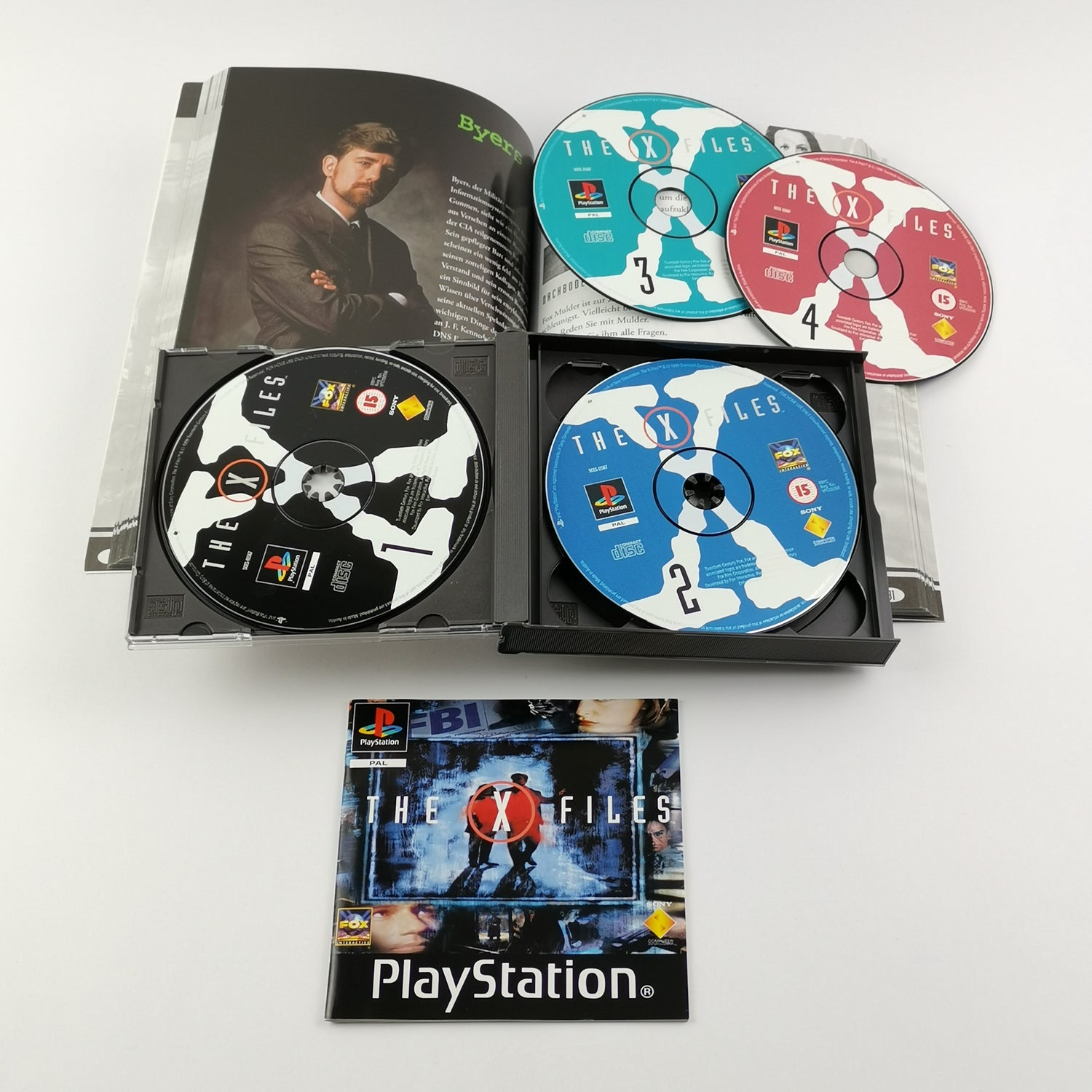 Sony Playstation 1 game: The X Files + Prima's solution book - original packaging instructions PS1