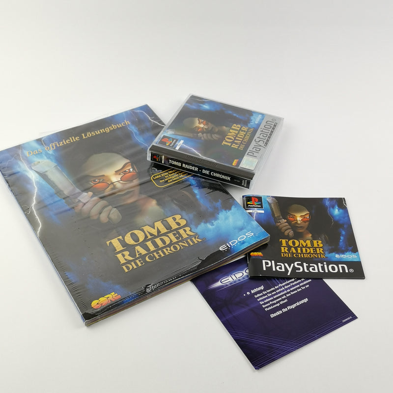 Sony Playstation 1 Spiel : Tomb Raider Die Chronik + Lösungsbuch - OVP PS1 PSX