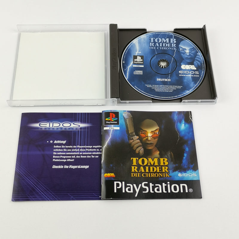 Sony Playstation 1 Spiel : Tomb Raider Die Chronik + Lösungsbuch - OVP PS1 PSX