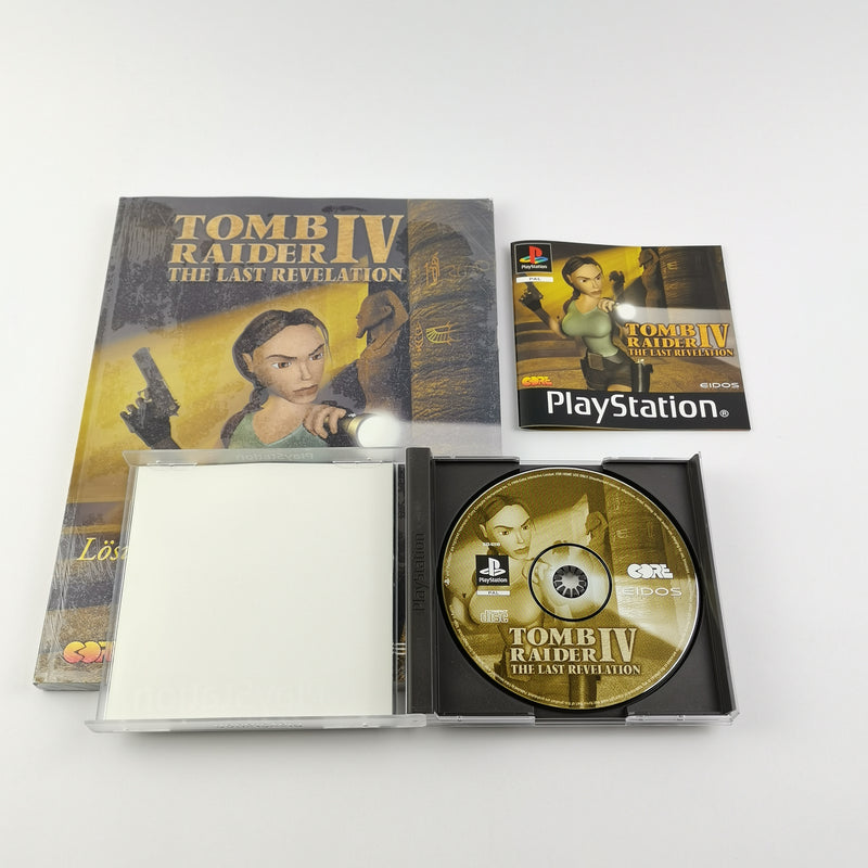 Sony Playstation 1 Spiel : Tomb Raider IV The Last Revelation + Lösungsbuch PS1
