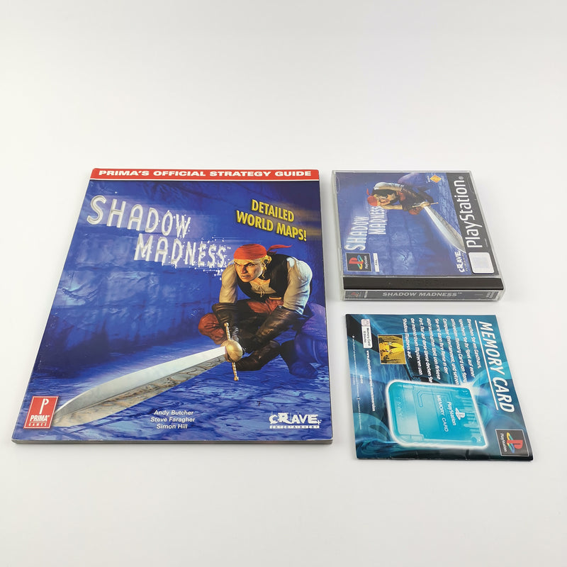 Sony Playstation 1 Spiel : Shadow Madness + Prima´s Strategy Guide - OVP PS1 PSX