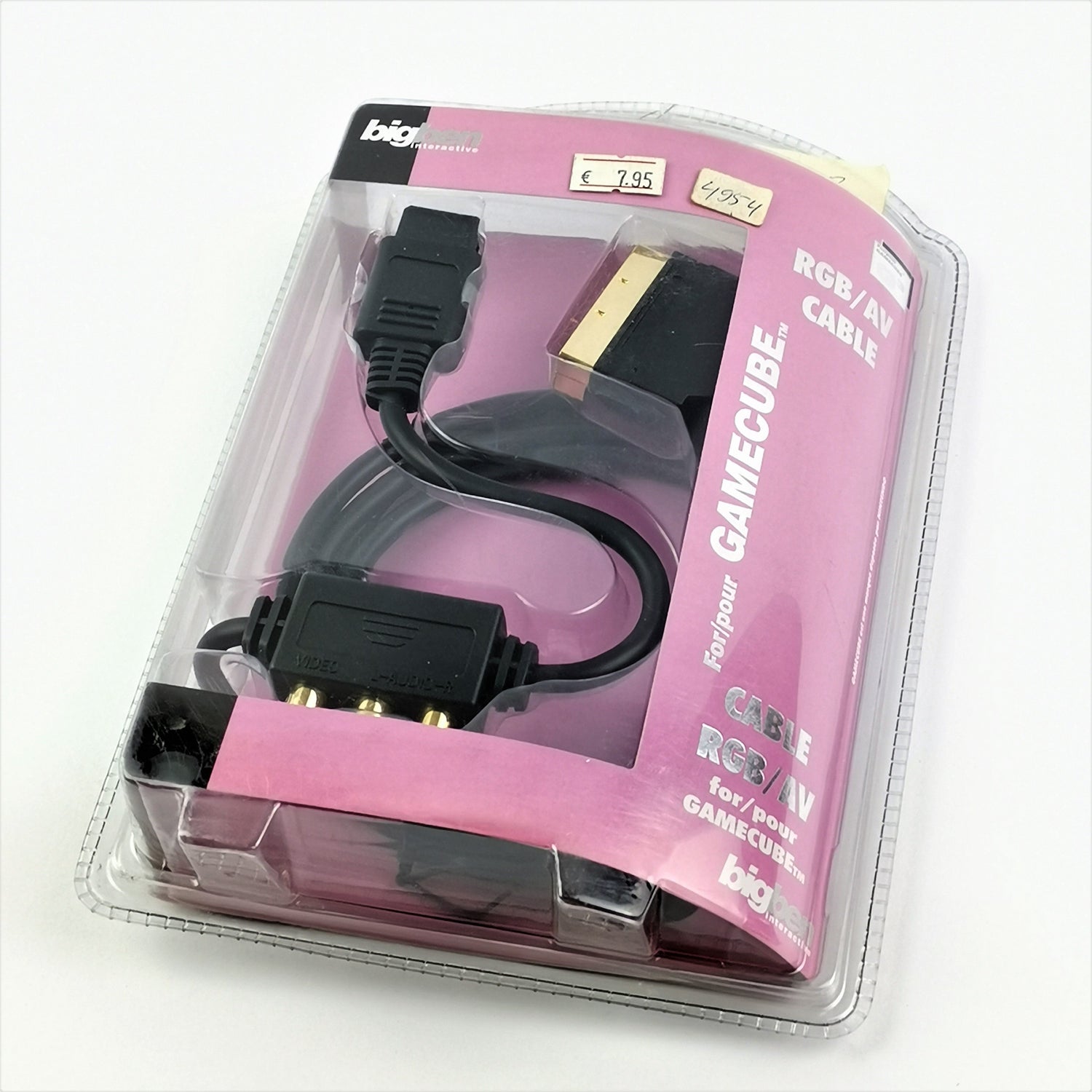 Nintendo Gamecube Zubehör : RGB / AV Cable Kabel von Bigben - Blister NEU OVP