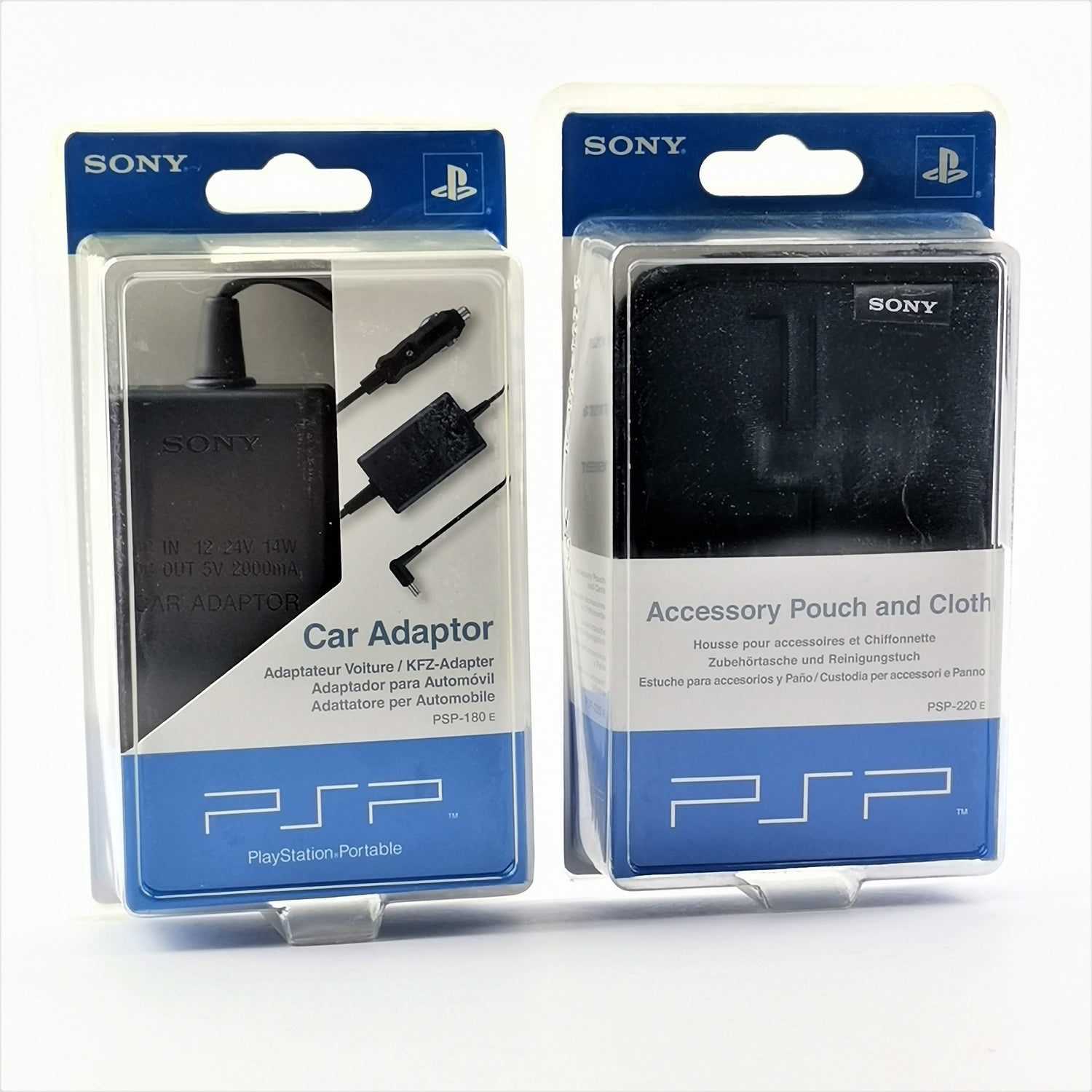 Sony PSP Zubehör : Car Adaptor + Zuberhörtasche NEU OVP - Playstation Portable