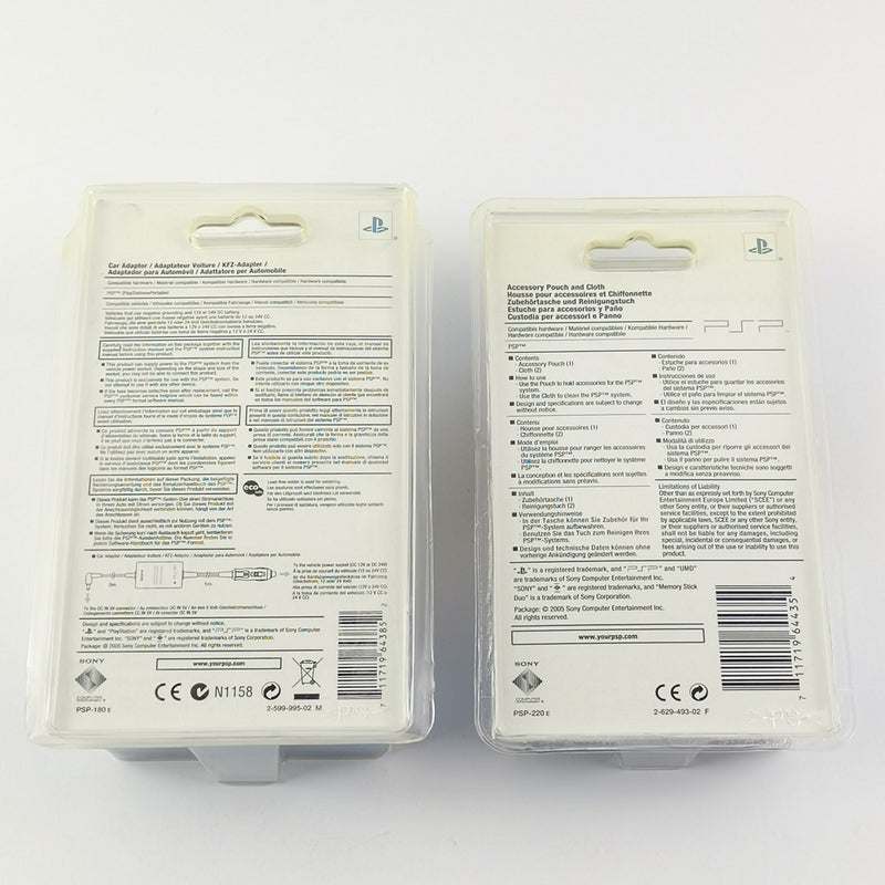 Sony PSP Zubehör : Car Adaptor + Zuberhörtasche NEU OVP - Playstation Portable