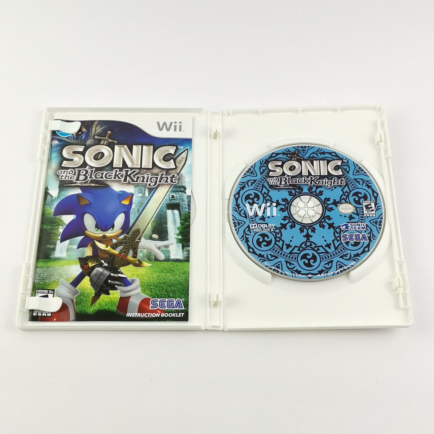 Nintendo Wii Spiel : Sonic and the Black Knight - OVP & Anleitung NTSC USA Wii U