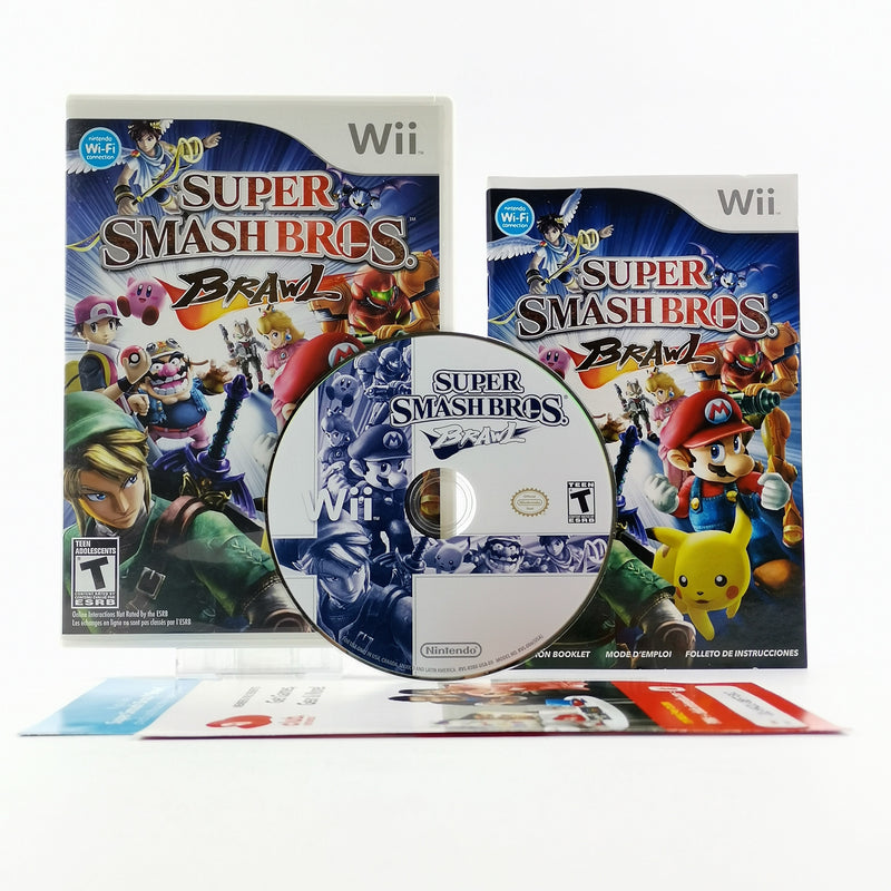 Nintendo Wii Spiel : Super Smash Bros. Brawl - OVP & Anleitung NTSC USA Wii U