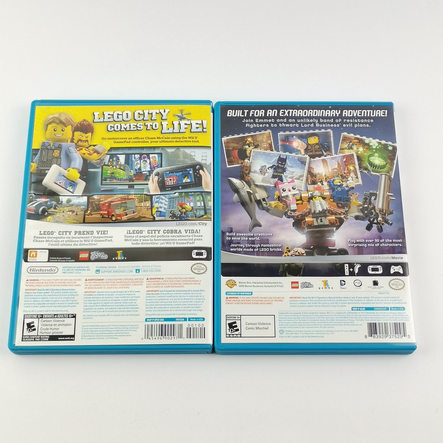 Nintendo Wii U Spiele : Lego The Movie & Lego City Undercover - OVP Anleitung