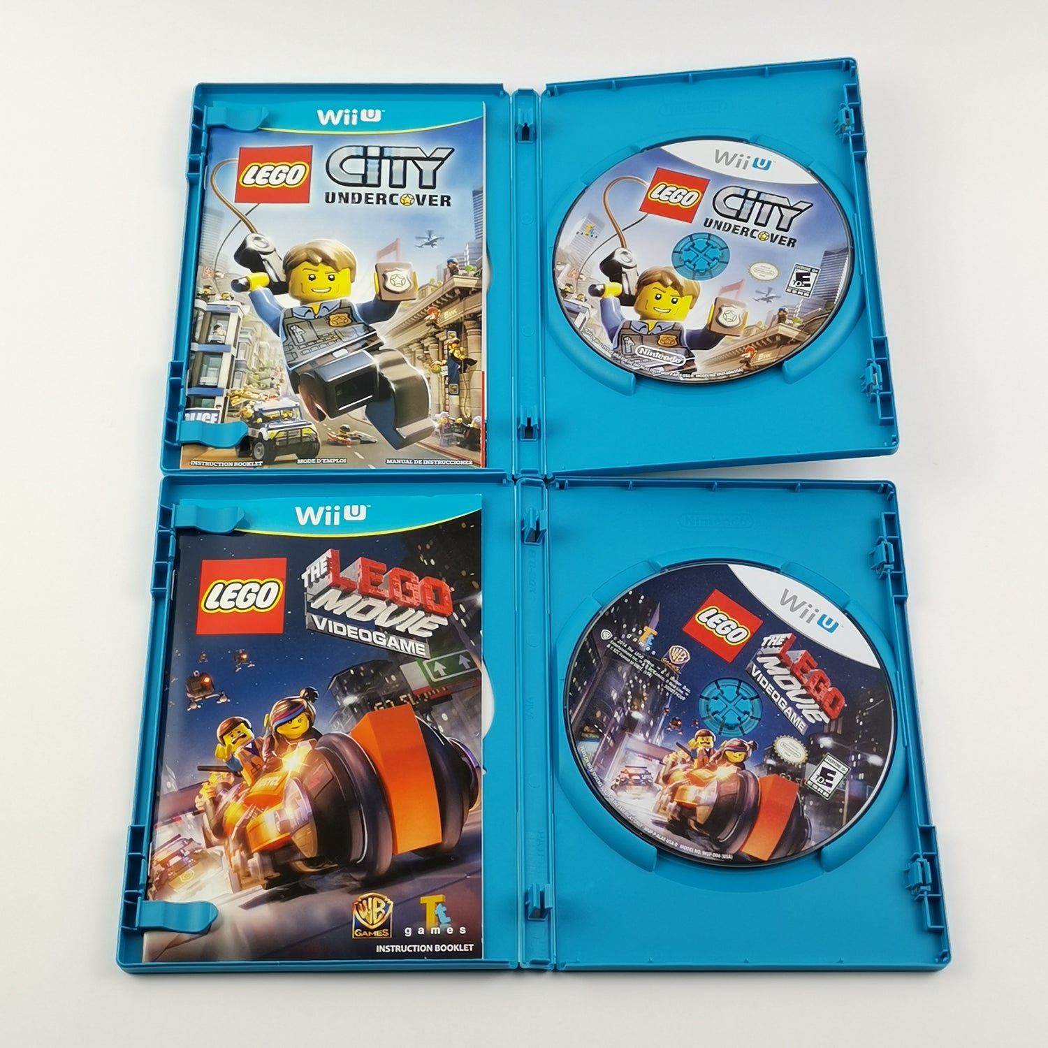 Nintendo Wii U games: Lego The Movie & Lego City Undercover - original packaging instructions