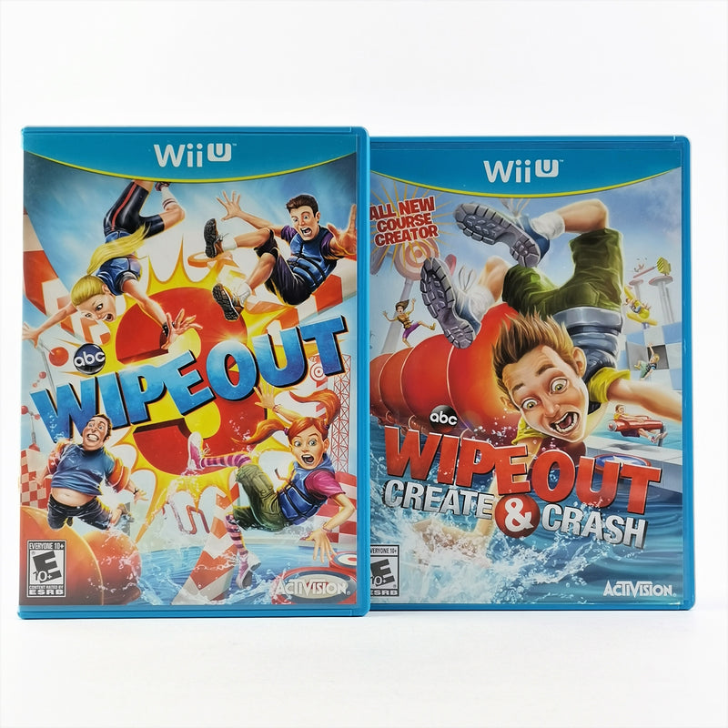 Nintendo Wii U Games: Wipeout 3 &amp; Wipe Out Create &amp; Crash - OVP NTSC USA