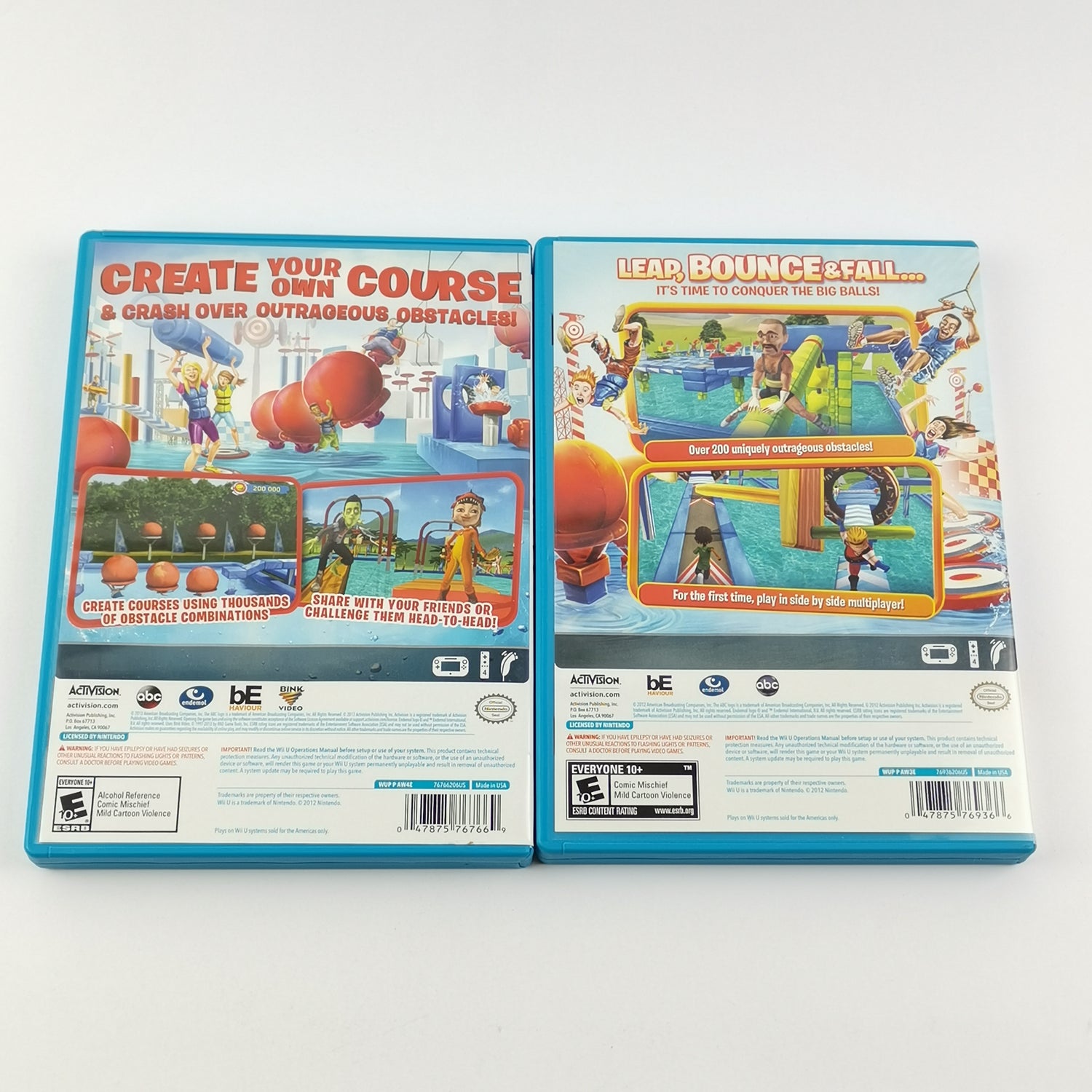 Nintendo Wii U Games: Wipeout 3 & Wipe Out Create & Crash - OVP NTSC USA