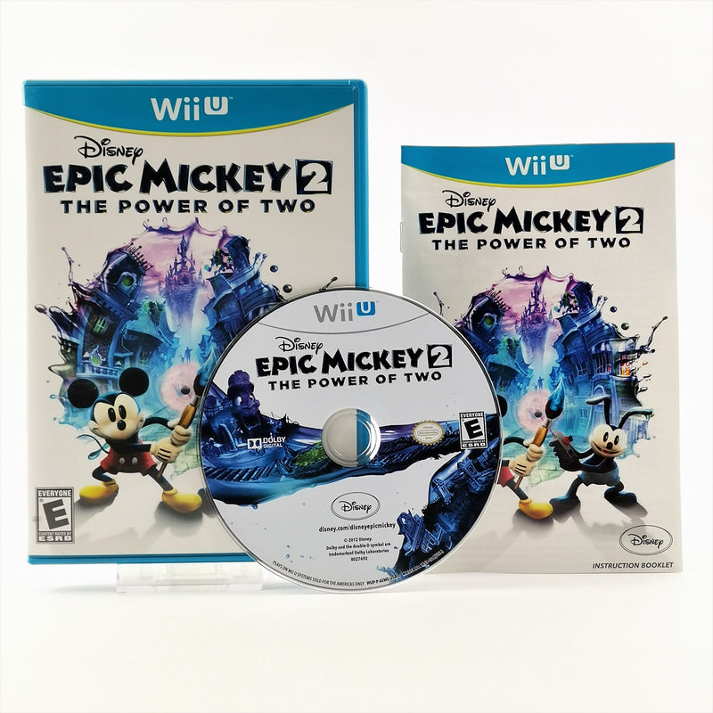 Nintendo Wii U Spiel : Disney Epic Mickey 2 - OVP Anleitung NTSC USA | Disc