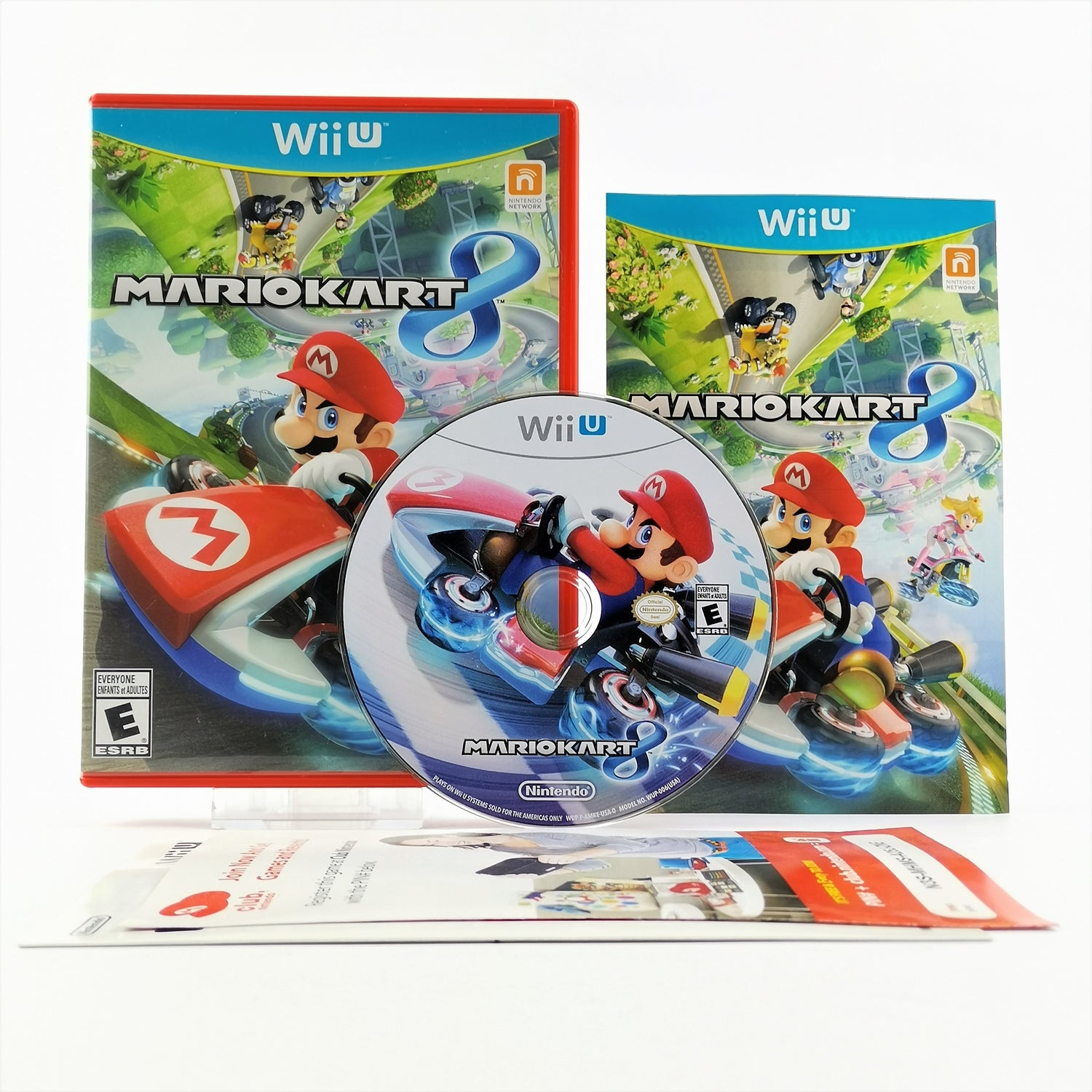 Nintendo Wii U game: Mario Kart 8 - original packaging & instructions NTSC USA | disc
