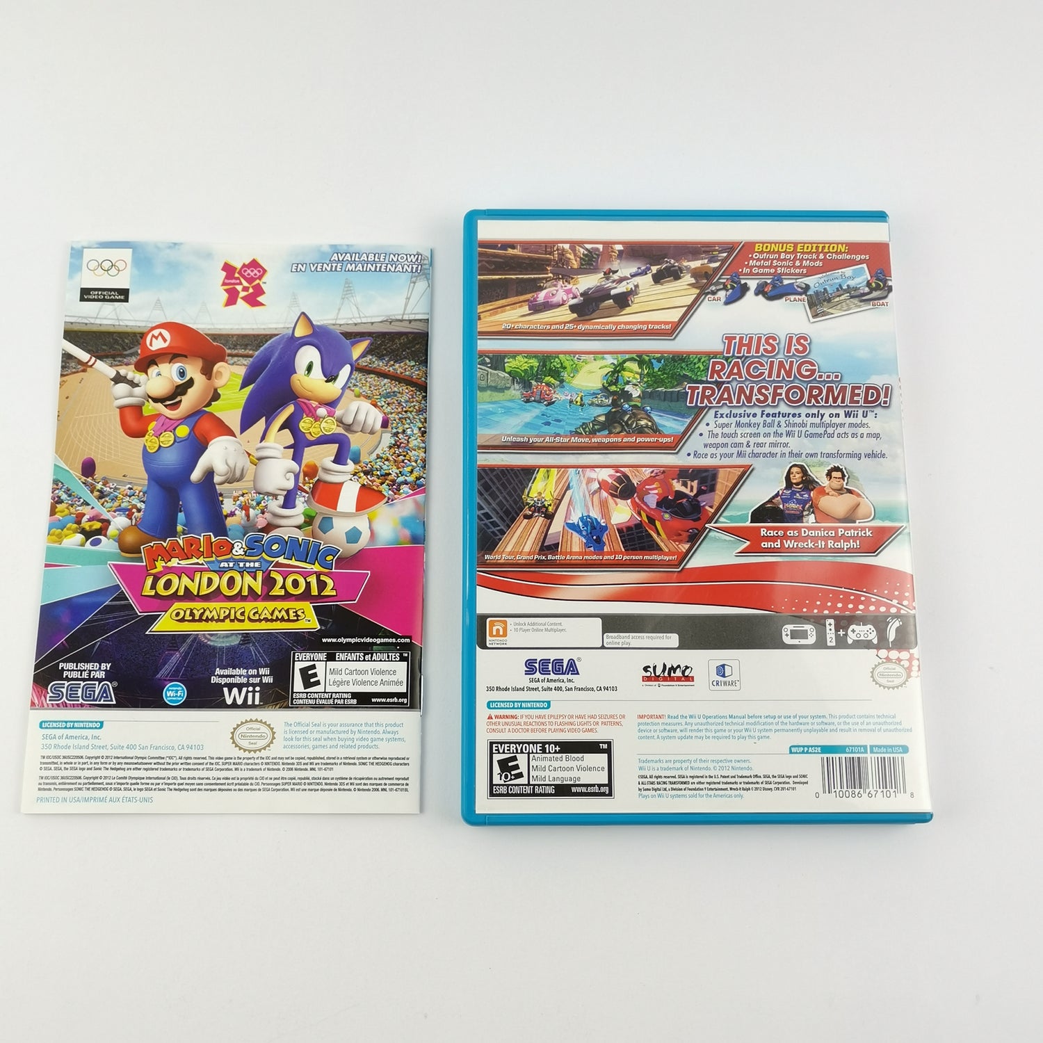 Nintendo Wii U Game: Sonic & All Stars Racing Transformed - OVP & NTSC USA